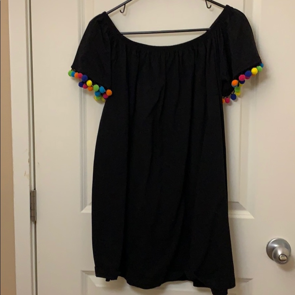 Black Pom Pom tunic